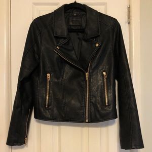 Black Blank NYC Faux Leather Jacket